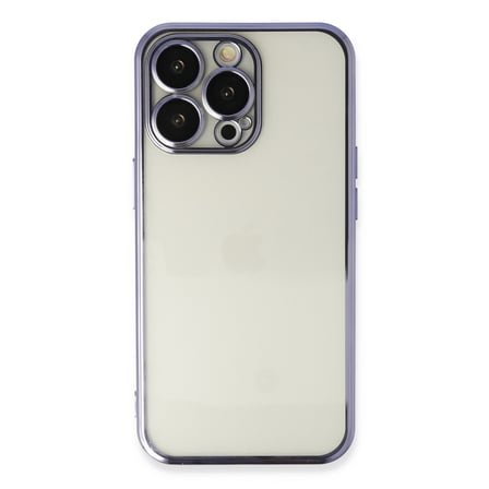iPhone 14 Pro Max Kılıf Razer Lensli Silikon - Mor