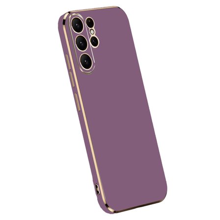 Galaxy S24 Ultra Kılıf Volet Silikon - Mor