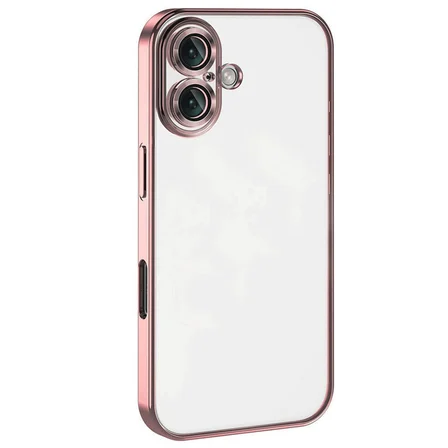 iPhone 16 Plus Kılıf Razer Lensli Silikon - Pembe