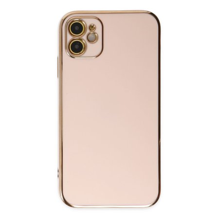 iPhone 12 Kılıf Volet Silikon - Pembe