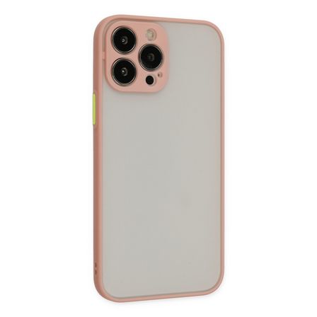 iPhone 14 Pro Max Kılıf Montreal Silikon Kapak - Pembe