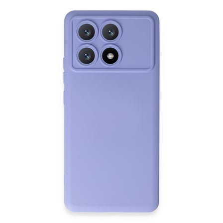 Poco X6 Pro Kılıf Nano içi Kadife Silikon - Lila