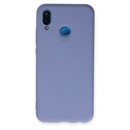 P20 Lite Kılıf Nano içi Kadife Silikon - Lila