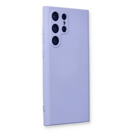 Galaxy S22 Ultra Kılıf Nano içi Kadife Silikon - Lila