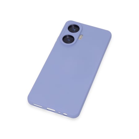 Realme C55 Kılıf Nano içi Kadife Silikon - Lila