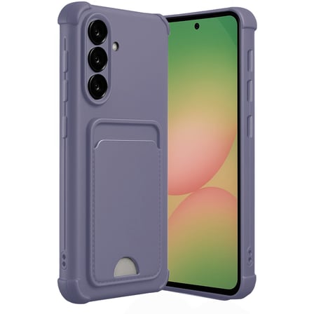 Galaxy A36 Kılıf Kelvin Kartvizitli Silikon - Lila