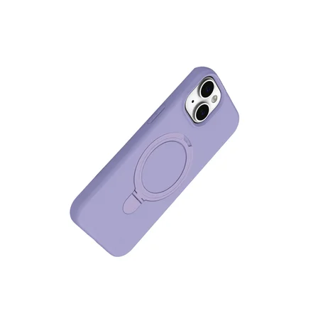 iPhone 14 Regal Magsafe Standlı Kapak - Lila
