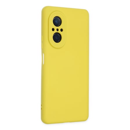 Nova 9 SE Kılıf Nano içi Kadife Silikon - Sarı