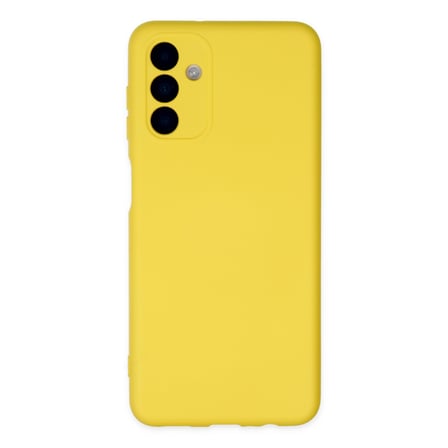 Galaxy A04S Kılıf Nano içi Kadife Silikon - Sarı