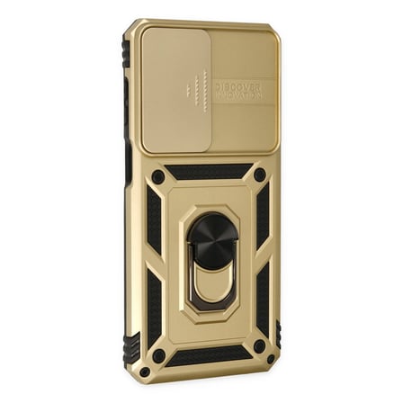 Galaxy M33 Kılıf Pars Lens Yüzüklü Silikon - Gold