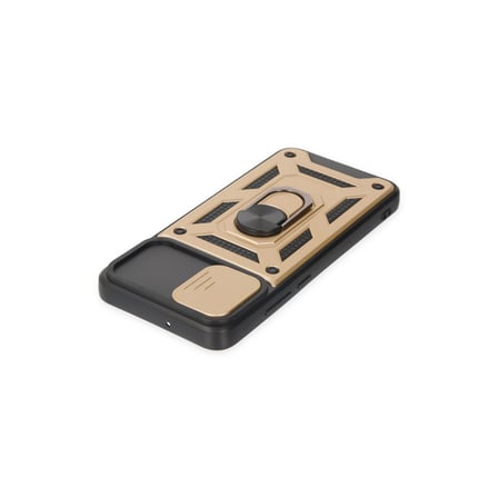 Galaxy A03 Kılıf Pars Lens Yüzüklü Silikon - Gold