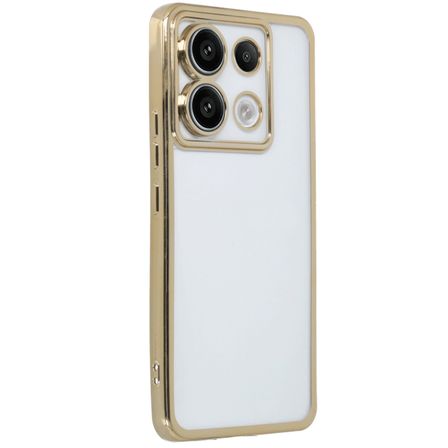 Poco X6 Kılıf Razer Lensli Silikon - Gold