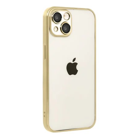 iPhone 15 Razer Lensli Silikon - Gold