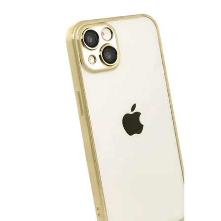 iPhone 15 Razer Lensli Silikon - Gold
