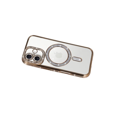 iPhone 17 Joke Simli Magneticsafe Kılıf - Gold