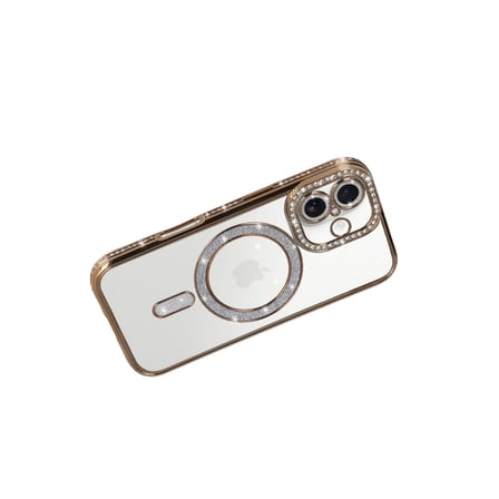 iPhone 17 Joke Simli Magneticsafe Kılıf - Gold