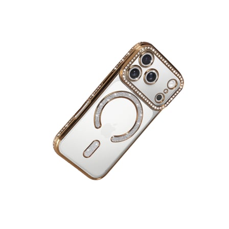 iPhone 17 Pro Joke Simli Magneticsafe Kılıf - Gold