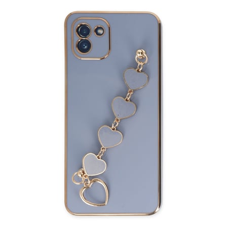 Galaxy A03 Kılıf Esila Silikon - Gri