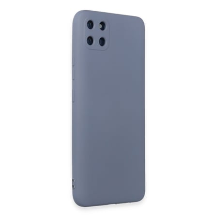 Realme C11 Kılıf Nano içi Kadife Silikon - Gri