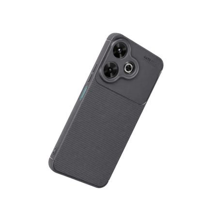 Redmi 13 4G Kılıf Auto Focus Karbon Kapak - Gri