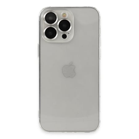iPhone 13 Pro Max Kılıf Luko Lens Silikon - Gümüş