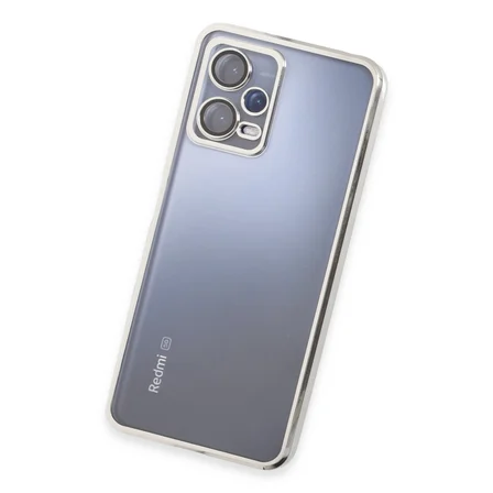 Redmi Note 12 Pro 5G Kılıf Razer Lensli Silikon - Gümüş