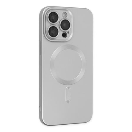 iPhone 13 Pro Max Kılıf Moshi Lens Magneticsafe Silikon - Gümüş
