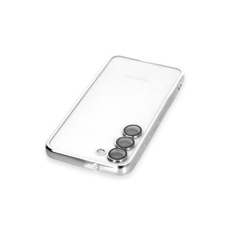 Galaxy S23 Kılıf Razer Lensli Silikon - Gümüş