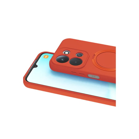 Redmi 15C 4G Regal Magsafe Standlı Kapak - Turuncu