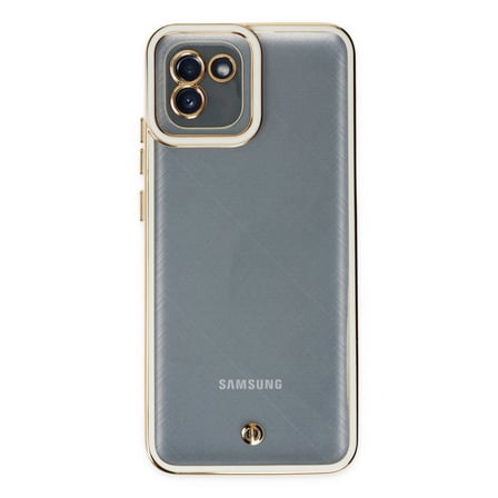 Galaxy A03 Kılıf Liva Lens Silikon - Beyaz