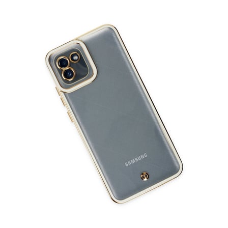 Galaxy A03 Kılıf Liva Lens Silikon - Beyaz