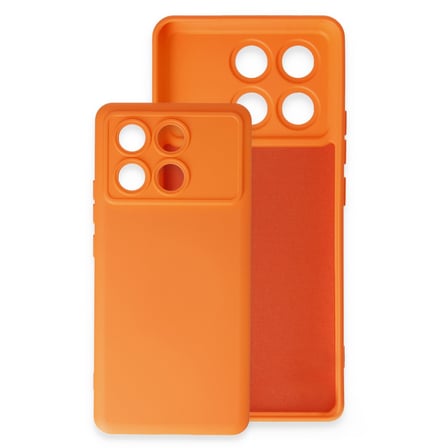 Poco X6 Pro Kılıf Nano içi Kadife Silikon - Pudra