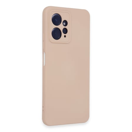 Redmi Note 12 4G Kılıf Nano içi Kadife Silikon - Pudra