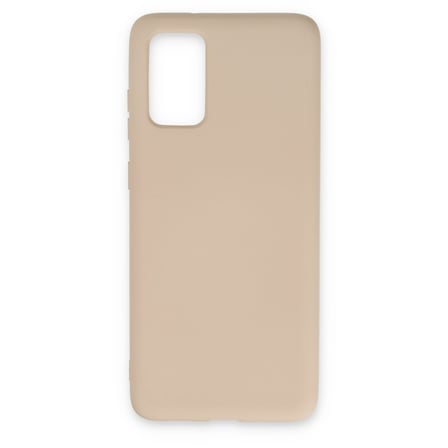 Galaxy S20 Kılıf Nano içi Kadife Silikon - Pudra