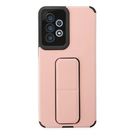 Galaxy A33 5G Kılıf Mega Standlı Silikon - Pudra