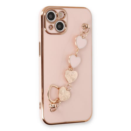 iPhone 14 Kılıf Esila Silikon - Pudra