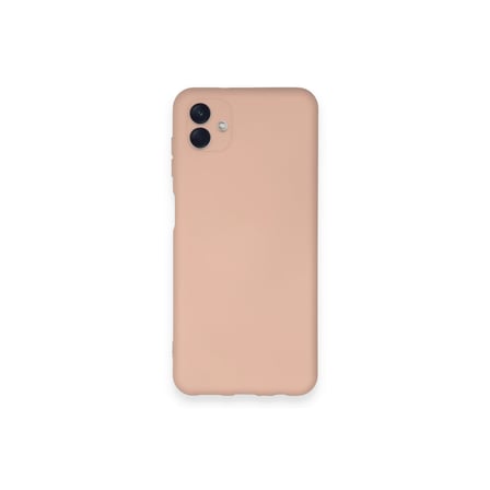 Galaxy A04 Kılıf Nano içi Kadife Silikon - Pudra
