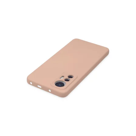 Mi 12 Lite Kılıf Nano içi Kadife Silikon - Pudra