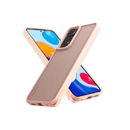Redmi Note 11 Kılıf Elegant Kapak - Pudra