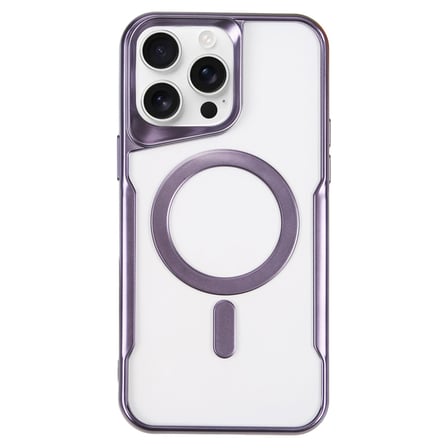 iPhone 16 Pro Max Kılıf Boyi Magsafe Silikon Kapak - Derin Mor