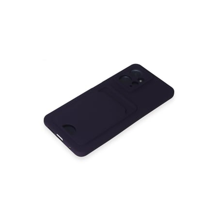 Redmi Note 12 4G Kılıf Kelvin Kartvizitli Silikon - Derin Mor