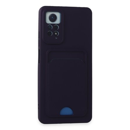 Redmi Note 11 Pro Kılıf Kelvin Kartvizitli Silikon - Derin Mor