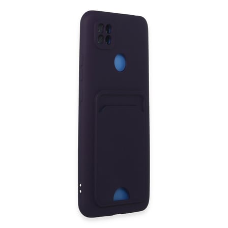 Redmi 9C Kılıf Kelvin Kartvizitli Silikon - Derin Mor