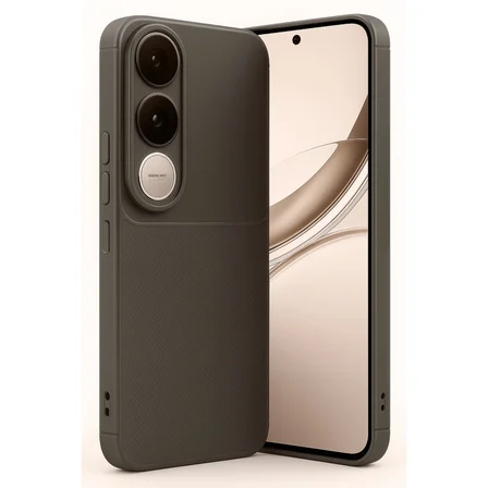 V50 Lite 4G Auto Focus Karbon Kapak - Kahverengi