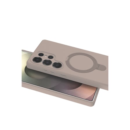 Galaxy S24 Ultra Regal Magsafe Standlı Kapak - Çöl Titanyum