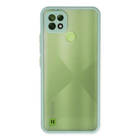 Realme C21 Kılıf Montreal Silikon Kapak - Turkuaz