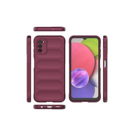 Galaxy A03S Kılıf Optimum Silikon - Bordo