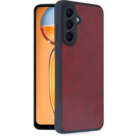 Galaxy A36 Kılıf Aras Deri Kapak - Bordo
