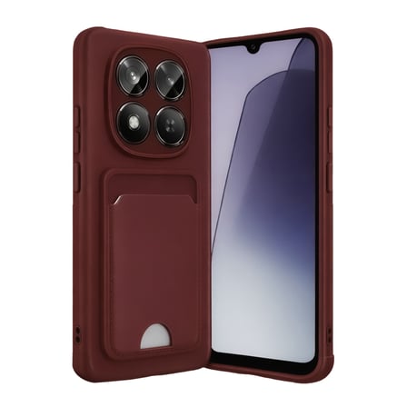 Redmi Note 15 Pro 4G Kelvin Kartvizitli Silikon - Bordo