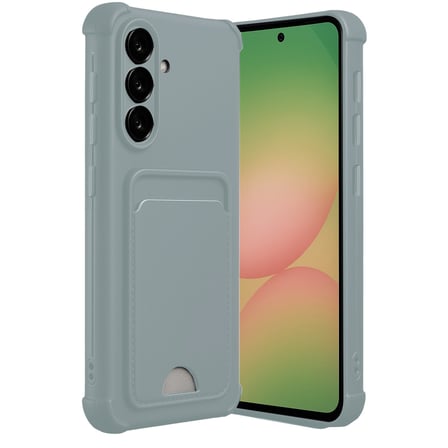 Galaxy A36 Kılıf Kelvin Kartvizitli Silikon - Açık Yeşil